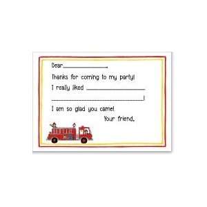  Fire Truck Flat Card Toys & Games