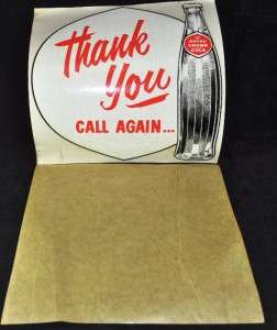 Vintage Royal Crown Cola Thank You 9.5 X 9.5 Decal  