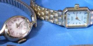   Benrus Lady Elgin Citizen Bulova Swiss Jewel Wrist Watch Lot A  
