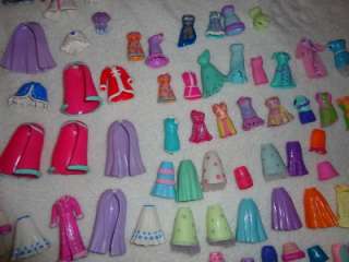 HUGE lot Polly Pocket over 600 pieces Clothes dolls Boys case Disney 