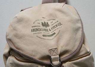   Abercrombie and & Fitch Canvas Army Duffle Bag Backpack Rucksack Swiss