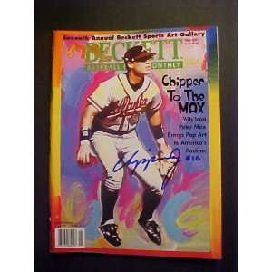  Chipper Jones Atlanta Braves Autographed May 1997 Beckett 