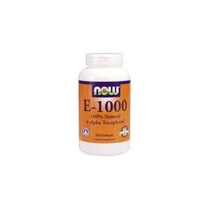  Vitamin E 1000 IU D Alpha Tocopheryl Acetate 200 Gels, NOW 