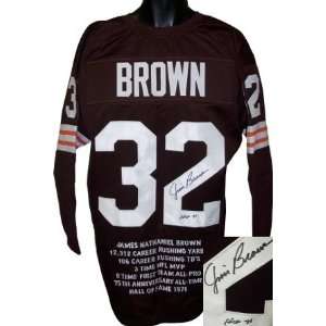  Jim Brown Autographed/Hand Signed Cleveland Browns 