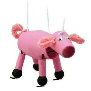  Crafty Kids Puppet Craft Kit   Pig Toys & Games