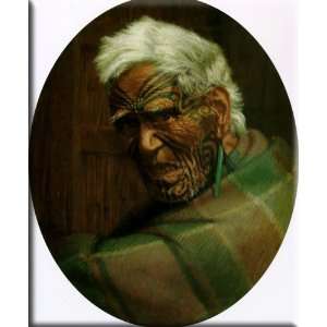  A centenarian, Aperahama, aged 104 13x16 Streched Canvas 