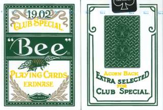 BEE ERDNASE GREEN ACORN BACK PLAYING CARDS (IVORY) V2  