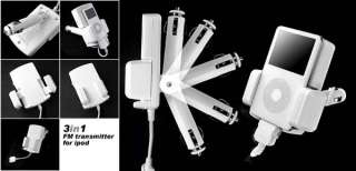 WH Car Dock Lighter Charger FM Transmitter Holder For Apple iPOD Touch 