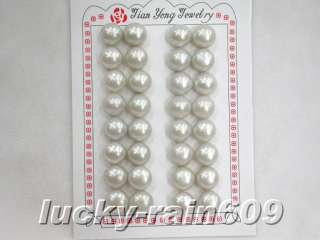 16pairs 12mm gray freshwater pearls earrings loose bead  