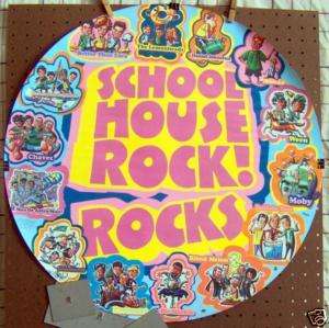 SCHOOL HOUSE ROCKS 24 RARE ROUND PROMO POSTER ©1996  