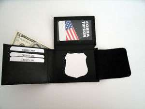 Shield & ID Wallet (NYPD Cut Out) CT 83 Leather Lifetime Guarantee 