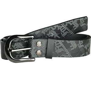  Fox Racing Slipstream Leather Belt   36 38/Black 