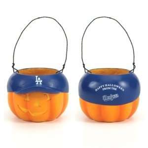 Los Angeles Dodgers MLB Halloween Pumpkin Candy Bucket (5.5)  