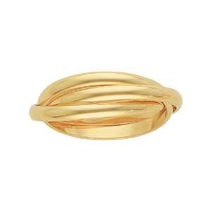  14K Yellow Gold 3 Band Rolling Ring (Size 11) Katarina 