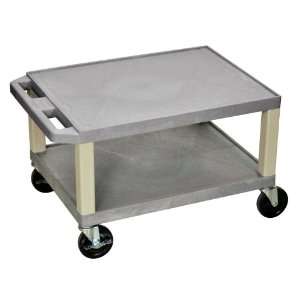  H. WILSON Plastic Cart With Two Shelves Utility Storage 