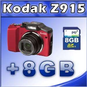   Optical Image Stabilized Zoom, 2.5 LCD(Red) + 8GB SD Card Camera