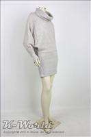 GRAY Womens Sweaters Turtleneck Mini Dresses ♣ M, 8/10  
