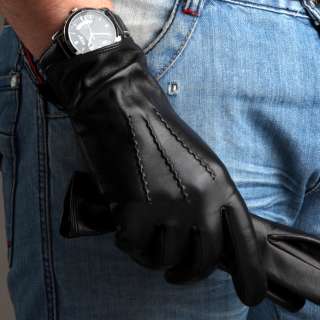 2011 NWT WARMEN Mens GENUINE NAPPA leather winter Driving gloves 