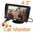 New 4.3 TFT LCD Car Monitor Color camera DVD VCR CCTV  
