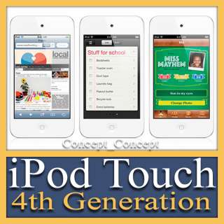 APPLE IPOD TOUCH 4TH GENERATION 8 GB WHITE (LATEST MODEL) 885909521906 