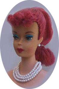 Jewelry Vintage Barbie White 3 Strand Necklace Set  