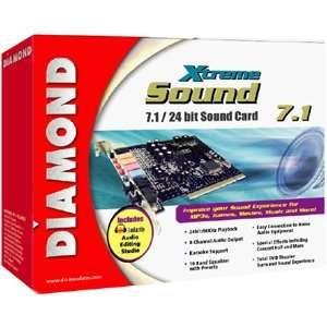  XtremeSound 7.1/24 bit Sound Card. DIAMOND XS71 PCI SOUNDCARD 24BIT 