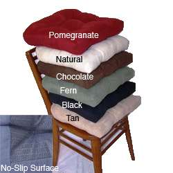 Faux Suede Chamois Hugger Non slip Seat Cushion (Set of 4)   