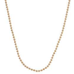 14k Gold over Silver 20 inch Bead Chain  