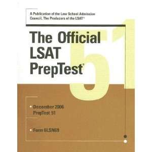  The Official LSAT Preptest Number 51 [OFF LSAT PREPTEST 