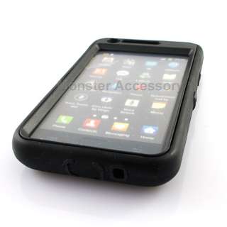 Black Double Layer Holster Combo Hard Case Cover For Samsung Galaxy S2 