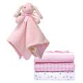 Piccolo Bambino Cuddly Bunny and Receiving Blanket Gift Set 