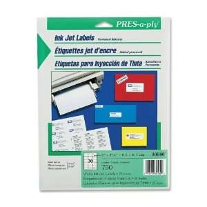  Avery Consumer Products Inkjet Address Labels, 2 5/8x1 