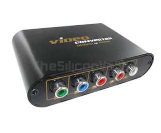 Ypbpr 5 RCA Component to HDMI Converter Adapter + Cable  
