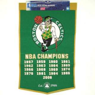 Boston Celtics NBA Basketball Championship Banner  