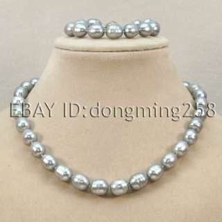 BEST BUY SETS 11 12MM SILVER GRAY YELLOW CUTLURED PEARL NECKLACE 