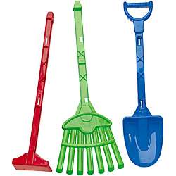 American Plastic Toys 28 inch Deluxe Garden Tools Toy Set   