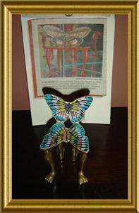 SIGNED ORIG. Pedro Friedeberg Gold Leaf Butterfly Chair  