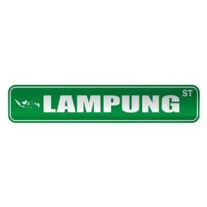   LAMPUNG ST  STREET SIGN CITY INDONESIA