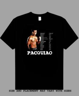 Manny Pacquiao Boxing Champion S   5XL t shirt  