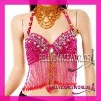   COSTUME BRA TOP SEQUINS+BEADED BOLLYWOOD DANCING US SIZE 32 34BC NEW