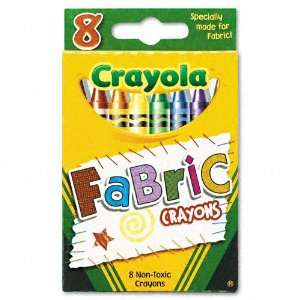 Crayola Products   Crayola   Fabric Crayons, 8 Colors/Box   Sold As 1 
