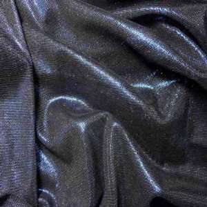 Metallic Stretch Mesh Fabric Royal Black