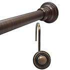 ROOM ESSENTIALS STYLE SHOWER TENSION ROD BRUSHED NICKEL FITS 41 TO 72 