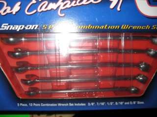 Snap on 5pc Combo12pt Collector Wrench/Car Set OEXM705BEJX ** NEW 