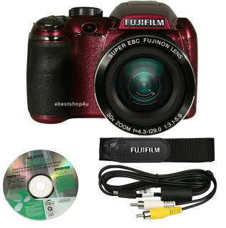 Fuji Finepix S4080 720p HD 14MP Digital Camera 30X Zoom 3 LCD 4GB 