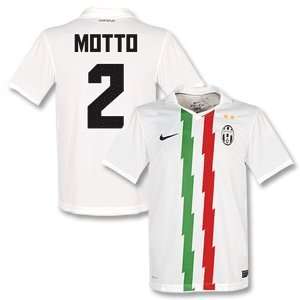  10 11 Juventus Away Jersey + Motto 2 (Fan Style) Sports 