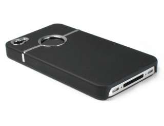 New Deluxe Hard Back Cover Case Skin With Chrome For Apple iPhone 4S 4 