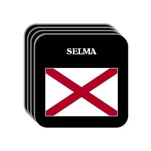  US State Flag   SELMA, Alabama (AL) Set of 4 Mini Mousepad 