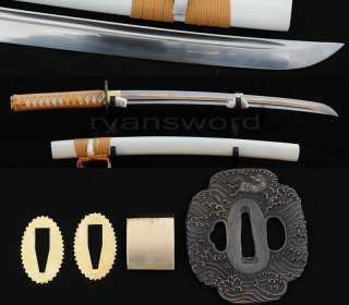 Carbon Steel FullTang Blade sharp Japanese Samurai Katana Wakizashi 