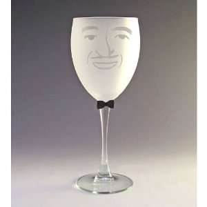    Orlando Etched Wine Glass by Asta Glass